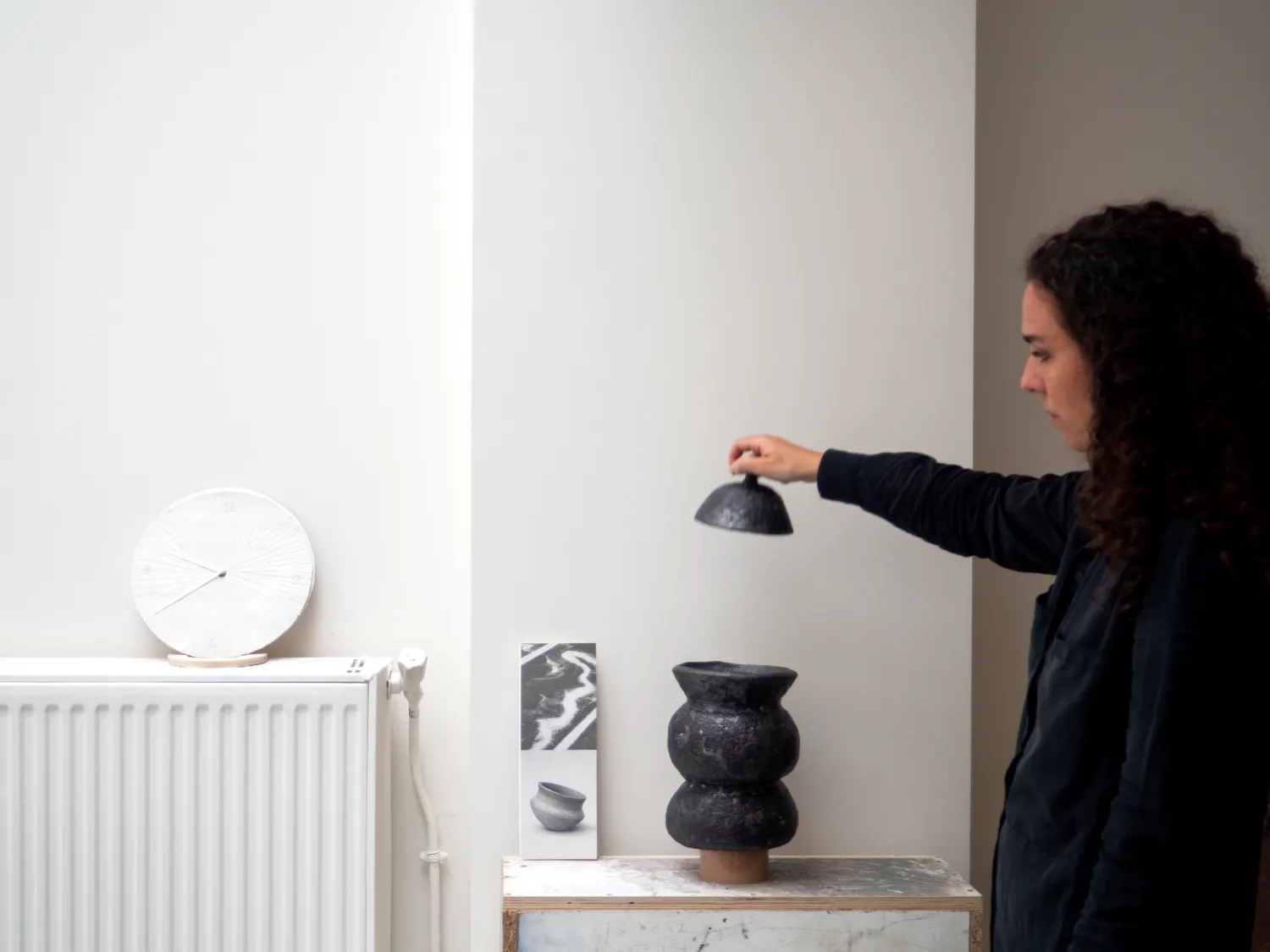 Ceramic vessel with dome form, studio Paris