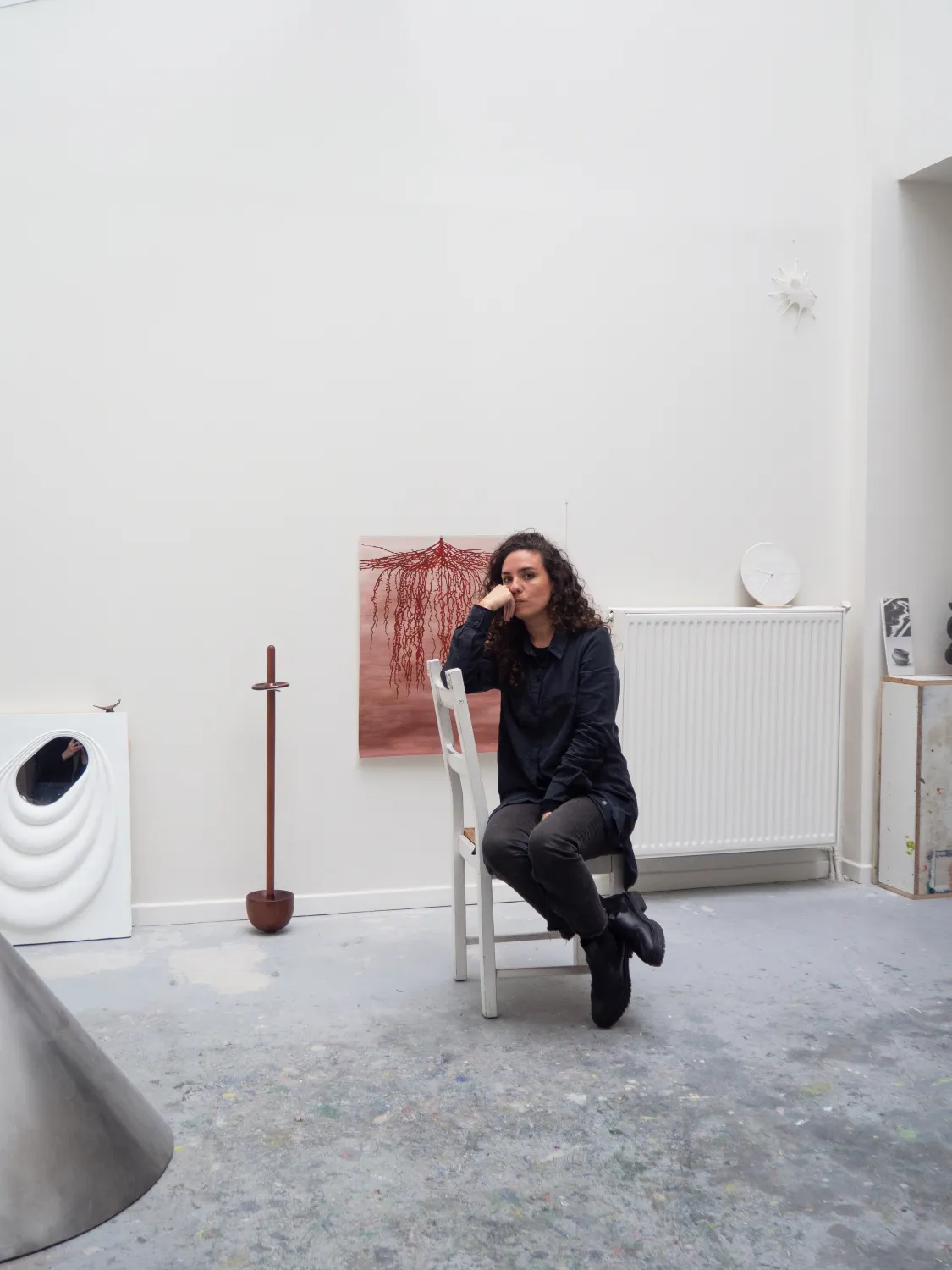 Camila Jordan portrait in studio, Paris