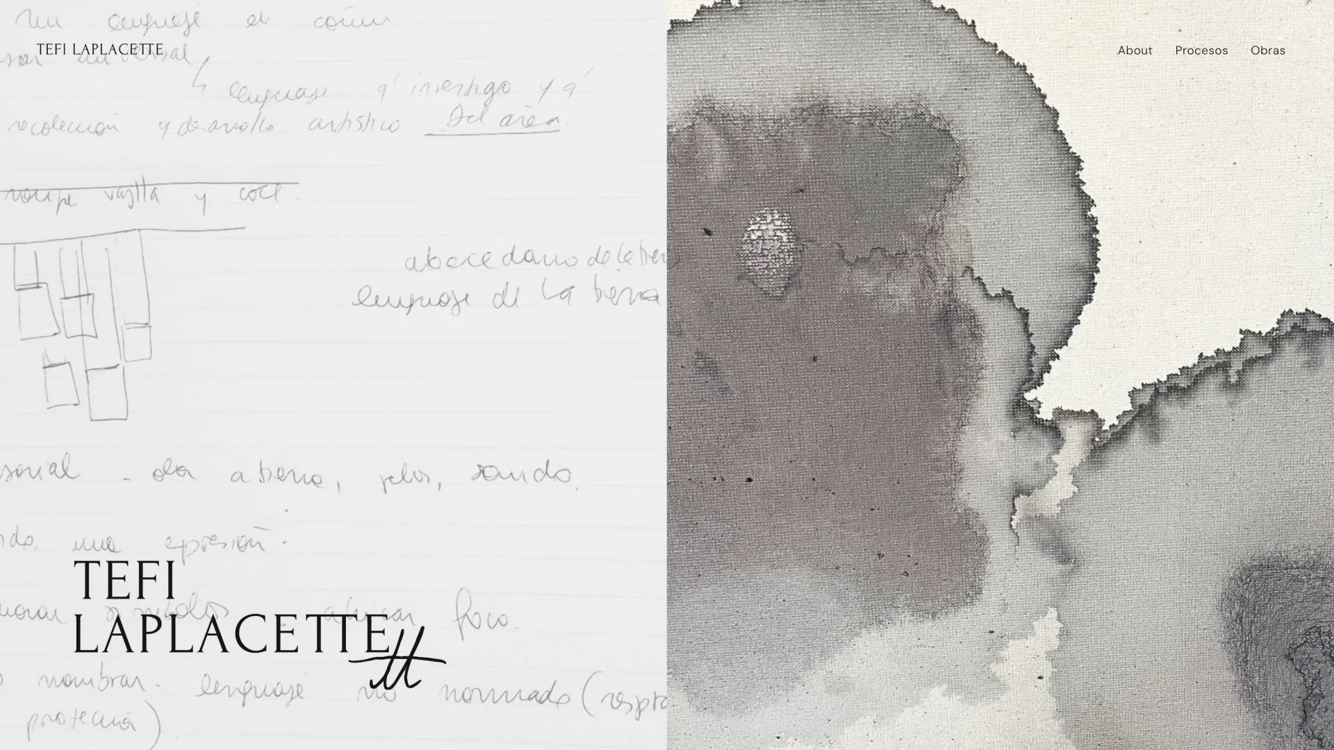 Tefi Laplacette visual identity - Repose Studio