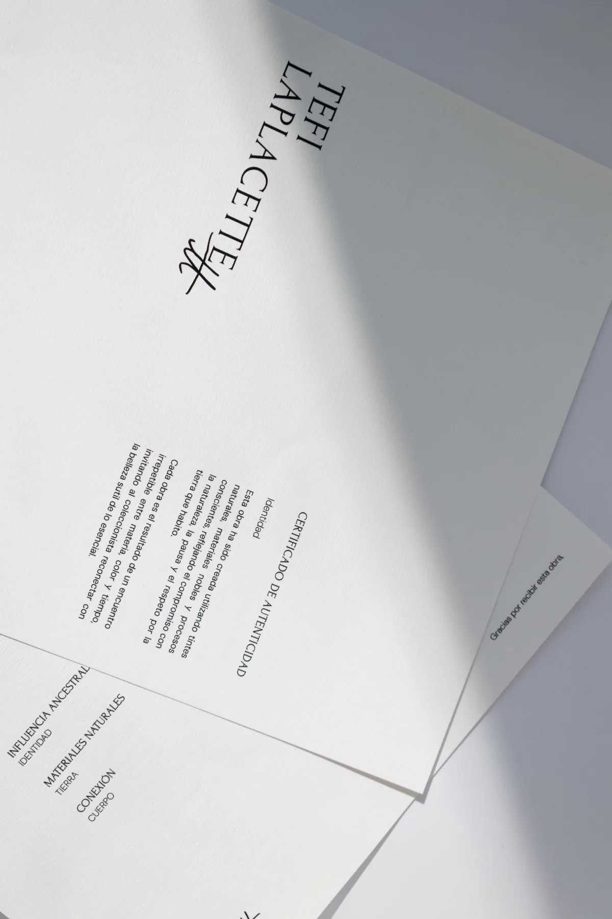 Tefi Laplacette packaging design - Repose Studio